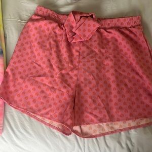 NWT pink polka dot Michelle, McDowell sweet talkers Steph  shorts Size small